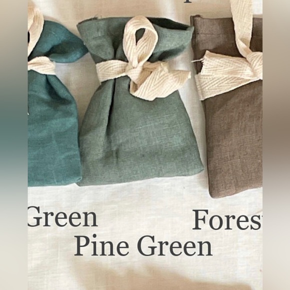 ✨SOLD✨LinenByMN Pine Green 100% Linen Dress from Etsy Size Small with Pockets - Picture 8 of 8